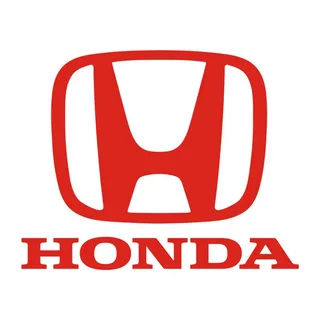 Red Honda logo with stylized "H" emblem above bold HONDA text on a white background.